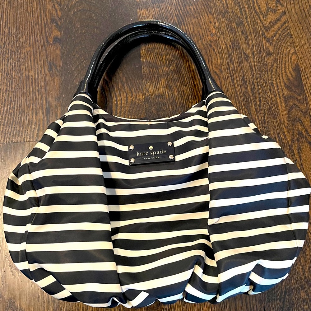 Kate Spade black and white shoulder bag